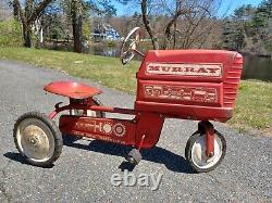 Vintage Murray Trac Pedal Tractor Turbo Drive Metal Ride On Toy