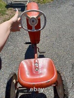 Vintage Murray Trac Pedal Tractor Turbo Drive Metal Ride On Toy