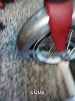 Vintage Murray Troxel Tricycle Trike Red One Step Metal Antique AS IS USED