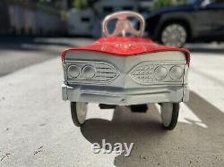 Vintage Murray pedal car V front tee bird 1960 NICE SHAPE! Shiny Red paint