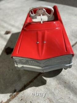 Vintage Murray pedal car V front tee bird 1960 NICE SHAPE! Shiny Red paint