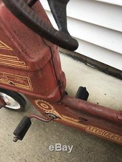 Vintage Murray pedal tractor Trac Dump Cart Red