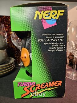 Vintage NERF TURBO SCREAMER 9 Football Black & Purple Kenner 1991 Rare NIB