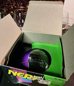 Vintage NERF TURBO SCREAMER 9 Football Black & Purple Kenner 1991 Rare NIB