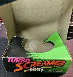 Vintage NERF TURBO SCREAMER 9 Football Black & Purple Kenner 1991 Rare NIB