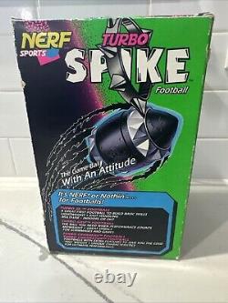 Vintage NERF Turbo Spike 8 Foam Football Kenner Tonka 1996 New In Box