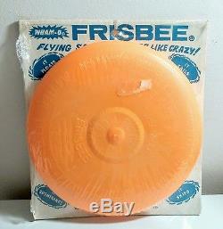 Vintage NOS Frisbee Pluto Platter Wham-O orange shrinkwrapped original Frisbee