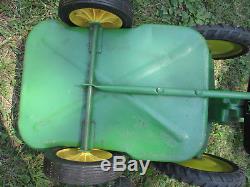 Vintage Narrow Front John Deere ERTL Model 520 Pedal Tractor with Wagon