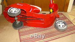 Vintage National Red Moped/Vespa Scooter Pedal Car