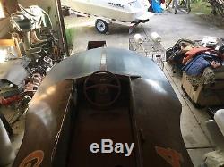 Vintage Neal Hydroplane, outboard racing, race boat