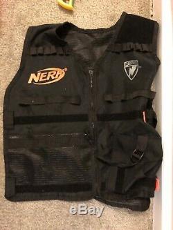 Vintage Nerf Gun Lot With FREE Darts, Extra Magazines, Score Target, Tactical Vest