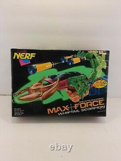 Vintage Nerf Max Force WhipTail Scorpion Rare CIB New Sealed Free Ship