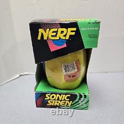 Vintage Nerf Sonic Siren Football 1993 Kenner Yellow & Blue Rare New Sealed