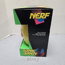 Vintage Nerf Sonic Siren Football 1993 Kenner Yellow & Blue Rare New Sealed