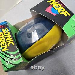 Vintage Nerf Sonic Siren Football 1993 Kenner Yellow & Blue Rare New Sealed