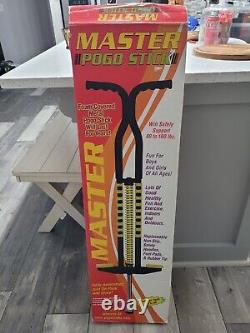 Vintage Newithopen Box S. B. I. Enterprises Master Pogo Stick Yellowithblack