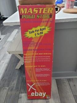 Vintage Newithopen Box S. B. I. Enterprises Master Pogo Stick Yellowithblack