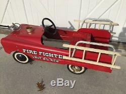 Vintage ORIGINAL FIRE CHIEF UNIT 508 Pedal Car