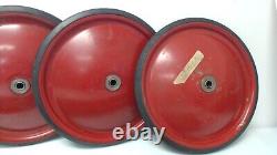 Vintage Official Soap Box Derby 2 Axles and 4 Red 12 Wheel Set