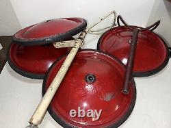 Vintage Official Soap Box Derby 2 Drive Steering 4 Official Red 12 Wheel Set