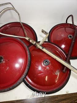 Vintage Official Soap Box Derby 2 Drive Steering 4 Official Red 12 Wheel Set