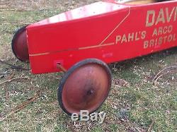 Vintage Official Soap Box Derby Car with Lettering Solid Construction Used NICE