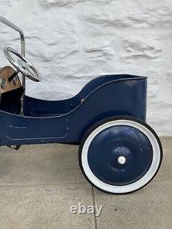 Vintage Old Jalopy Pedal Car Pressed Steel Beautifully Restored