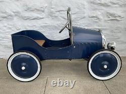 Vintage Old Jalopy Pedal Car Pressed Steel Beautifully Restored