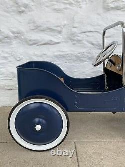 Vintage Old Jalopy Pedal Car Pressed Steel Beautifully Restored