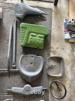 Vintage Old Original Pedal Tractor Parts Lot Of 8 Pcs + Miscellaneous