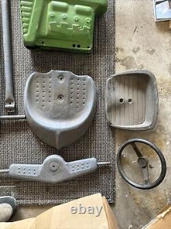 Vintage Old Original Pedal Tractor Parts Lot Of 8 Pcs + Miscellaneous