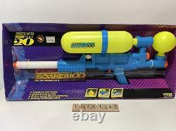 Vintage Old School 1990 Larami Super Soaker 100 Water Gun Air Pressure MINT