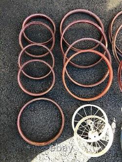 Vintage Old Stock 50's / 60's Circa Tricycle Wheel Hoop Rim 4 Size 16 Count Lot