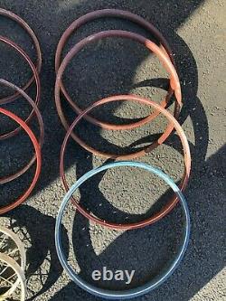 Vintage Old Stock 50's / 60's Circa Tricycle Wheel Hoop Rim 4 Size 16 Count Lot