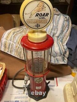 Vintage, Old Style Red 22 Lighted Gas Pump For Pedal Car Display, Nice, Read