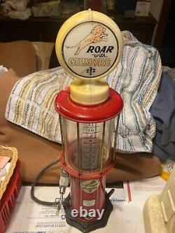 Vintage, Old Style Red 22 Lighted Gas Pump For Pedal Car Display, Nice, Read