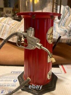 Vintage, Old Style Red 22 Lighted Gas Pump For Pedal Car Display, Nice, Read