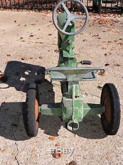 Vintage Original 1950s Eska John Deere 130 Pedal Tractor 1 Large Hole Engine