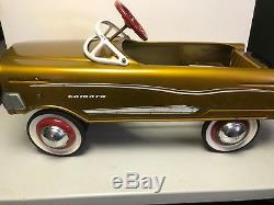 Vintage Original 1960's Murray Camaro Pedal Car Gold Red White Not Restored