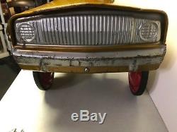 Vintage Original 1960's Murray Camaro Pedal Car Gold Red White Not Restored
