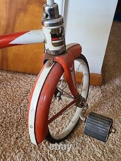 Vintage Original AS Found Murray MERCURY Red Trike Tricycle Rocket Handlebars