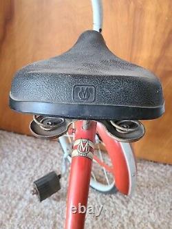 Vintage Original AS Found Murray MERCURY Red Trike Tricycle Rocket Handlebars