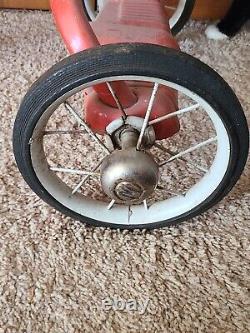 Vintage Original AS Found Murray MERCURY Red Trike Tricycle Rocket Handlebars