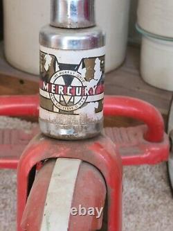 Vintage Original AS Found Murray MERCURY Red Trike Tricycle Rocket Handlebars