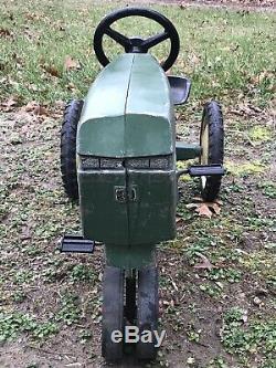 Vintage Original Ertl John Deere Model 520 Pedal Car Tractor Made USA Unrestored