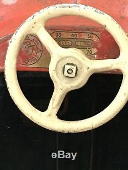 Vintage Original Garton KIDILLAC Fire Dept, Pedal Car