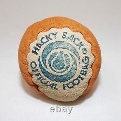 Vintage Original Hacky Sack Official Footbag 80s Hand Made 2-Panel 4151994