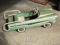 Vintage Original Murray Dude Wagon Pedal Car Light Mint Green