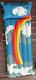 Vintage Paradise LA 66 Rainbow Pool Float Inflatable Mat Made In Taiwan EUC