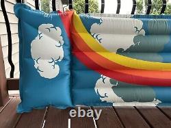 Vintage Paradise LA 66 Rainbow Pool Float Inflatable Mat Made In Taiwan EUC